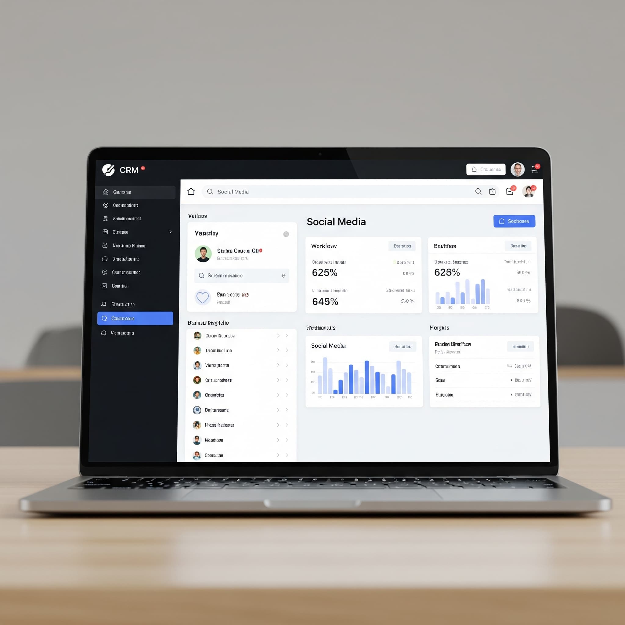 Дашборд CRM